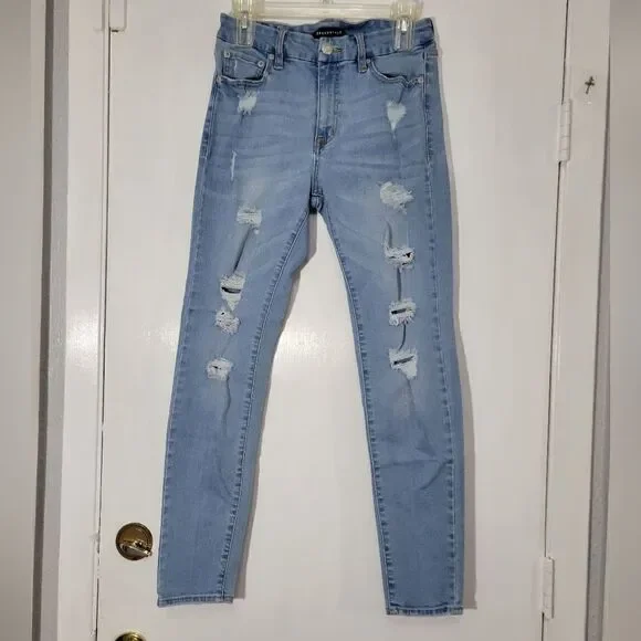 Aeropostale high-rise curvy jeggings sz 8 - Picture 2 of 9